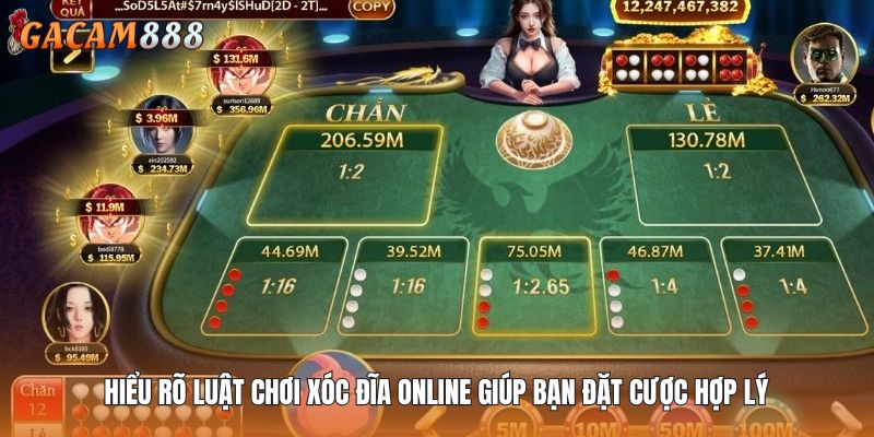 Hiểu rõ luật chơi xóc đĩa online giúp bạn đặt cược hợp lý